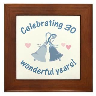 30 Gifts  30 Home Decor  30th Anniversary Bells Framed Tile