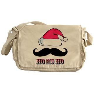 Mustache Santa Pink Messenger Bag for $37.50