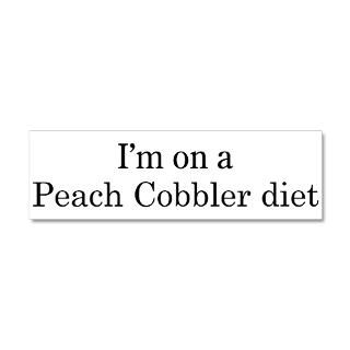 Cooking Gifts  Cooking Wall Decals  Peach Cobbler diet 36x11 Wall