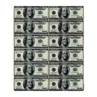 One Hundred Dollar Bill Fleece Blankets  One Hundred Dollar Bill