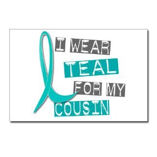 Wear Teal For My Cousin 37 Postcards (Package of for $9.50