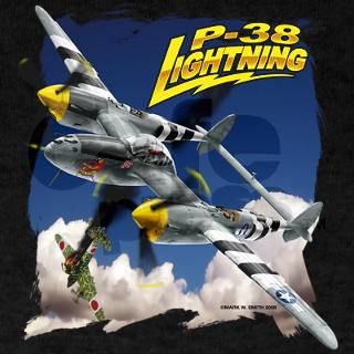 Airplane T shirts  P 38 LIGHTNING