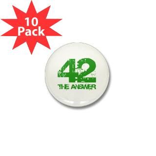 The Answer Is 42 Mini Button (10 pack) for $20.00