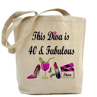 40 Gifts  40 Bags  HAPPY 40TH BIRTHDAY Tote Bag