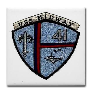 USS Midway CV 41 Tile Coaster for $12.50