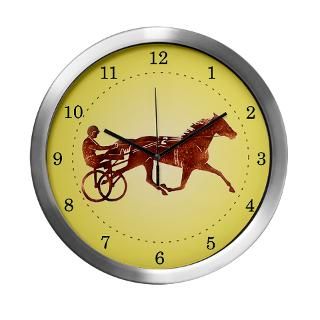Brown Pacer Silhouette Modern Wall Clock for $42.50