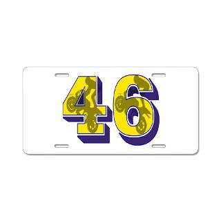 No.46 Motorcycle bikers Aluminum License Plate for $19.50
