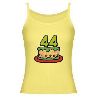 44 Year Old Birthday Cake Jr. Spaghetti Tank