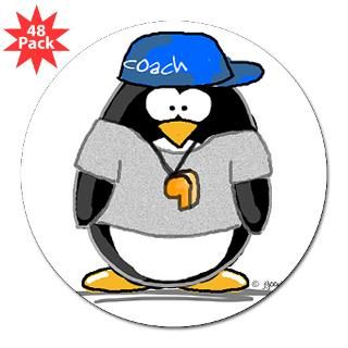 Coach penguin 3 Lapel Sticker (48 pk)