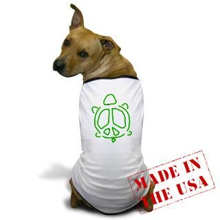 America Gifts  America Pet Apparel  Peace turtle Dog T Shirt