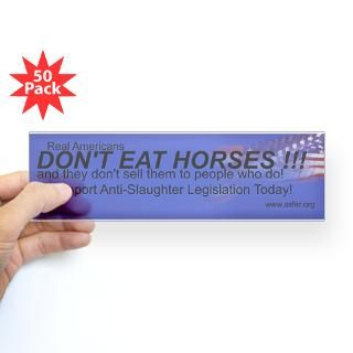 Stop Horse Slaughter Bumper Sticker (50 pk) for $190.00