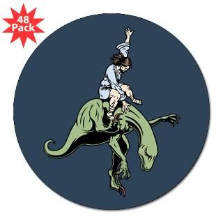  Raptor Rodeo Jesus 3 Lapel Sticker (48 pk