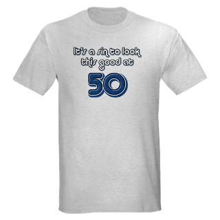 Sinful 50th Birthday T Shirt by pinkinkart