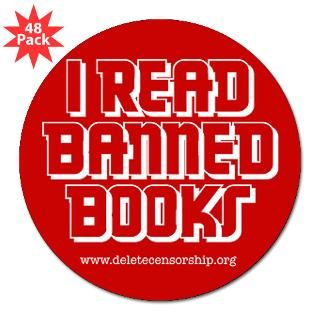Banned Books 3 Lapel Sticker (48 pk)