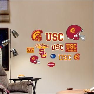 usc team logo assortment fathead wall graphic $ 49 99