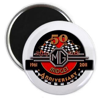 Official 50 Years of Midgets Magnet for $4.50