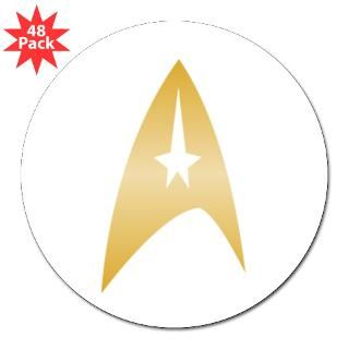  Starfleet Command 3 Lapel Sticker (48 pk