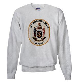Aegis Sweatshirts & Hoodies  USS John Paul Jones DDG 53 Sweatshirt