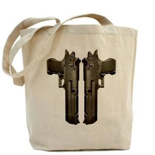 50 Caliber Pistols Tote Bag for $18.00