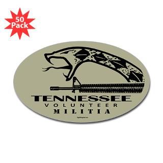 Tennessee Militia Sticker (Oval 50 pk)