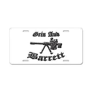 Barrett 50 Cal License Plate Covers  Barrett 50 Cal Front License