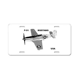 51 Mustang License Plate Covers  P 51 Mustang Front License Plate
