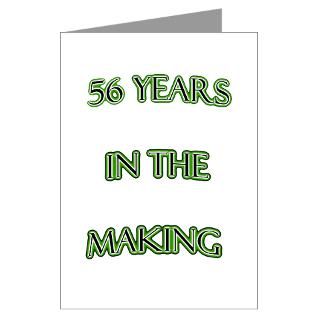 56 in the making Greeting Cards (Pk of 1