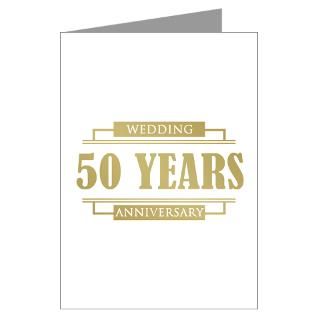 50 Gifts  50 Greeting Cards  Stylish 50th Wedding Anniversary