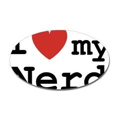 love my Nerd Rectangle Sticker by atshirtnexus