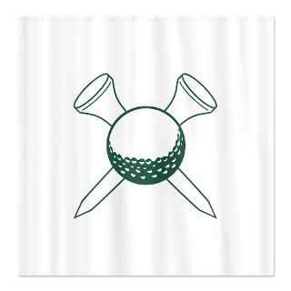Golf Shower Curtains  Custom Themed Golf Bath Curtains