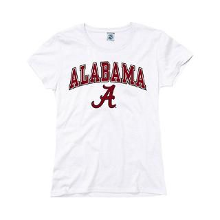 Alabama Crimson Tide Womens Arch N Mascot T Shirt