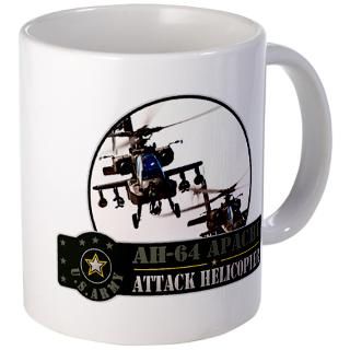 1St Gifts  1St Drinkware  AH 64 Apache Helicopter Mug