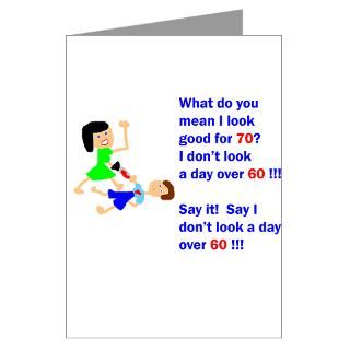 Not a day over 60 Greeting Cards (Pk of 20)