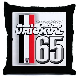 1965 Gifts  1965 More Fun Stuff  Mustang 65 RWB Throw Pillow