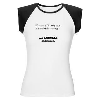 Knuckle Sandwich Womens Cap Sleeve T Shirt