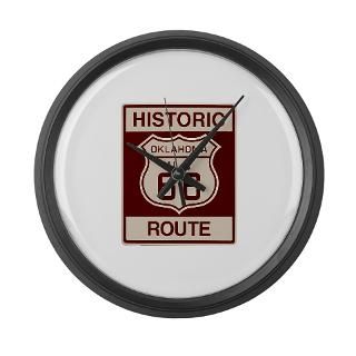  Get Your Kicks Home Decor  Oklahoma Route 66 Large Wall Clock