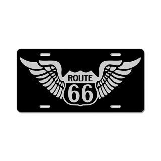 Route 66 License Plate Covers  Route 66 Front License Plate Covers