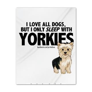 Breed Gifts  Breed Bedroom  I Sleep with Yorkies Twin Duvet