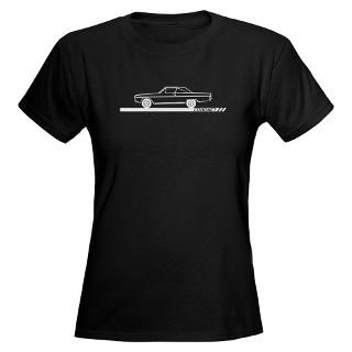 1966 67 Coronet Black Car T Shirt by MaddDoggsDesign
