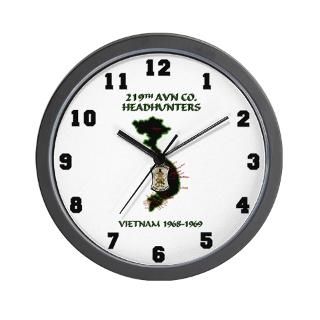 219th AVN HEADHUNTERS 68 69 Wall Clock for $18.00