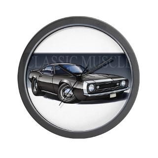 67 Black Camaro W Wall Clock for $18.00