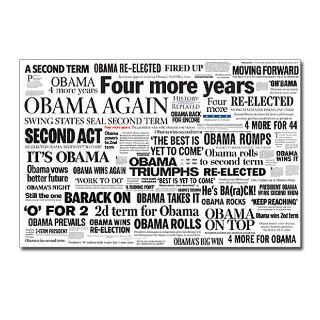 Obama Win 2012 Headline Collage Postcards (Package for $9.50