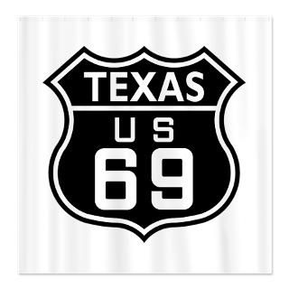Texas Route 69 Shower Curtain