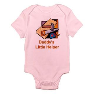 Daddys Little Helper (Carpenter) Infant Creeper Body Suit by lingo