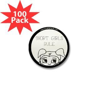 Short Girls Rule 1 Mini Button (100 pack)