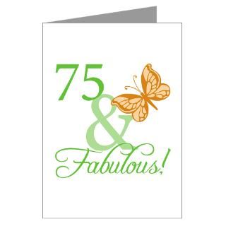 75 & Fabulous Birthday Greeting Cards (Pk of 20)