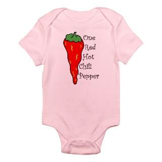 One Red Hot Chili Pepper Infant Creeper Body Suit by artbytina