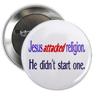 jesus attacked religion button $ 4 73