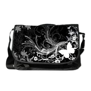 Abstract Butterfly Messenger Bag