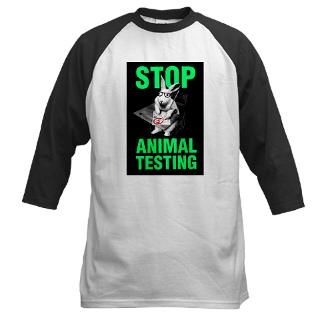 STOP ANIMAL TESTING Baseball Jersey by afg_79